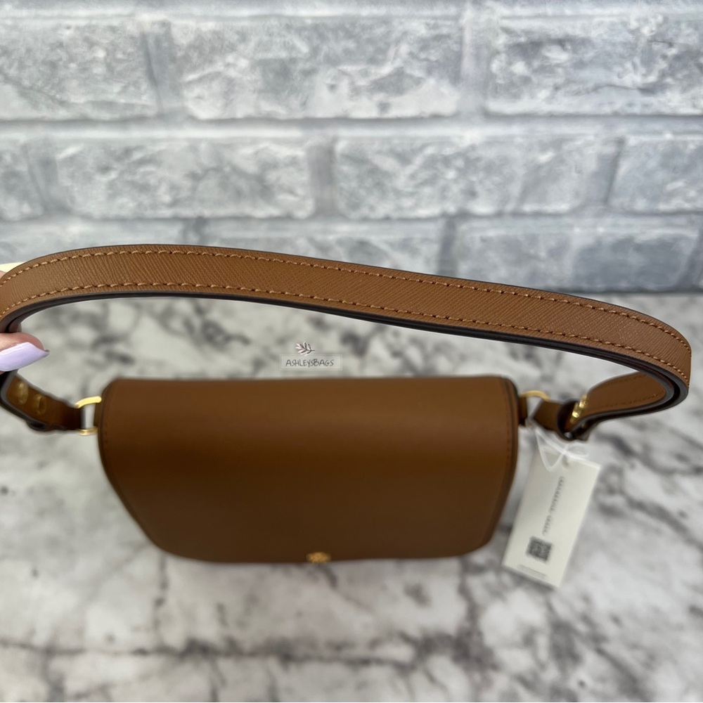 Tory Burch Emerson Crossbody & Shoulder Bag In Moose Brown - Picture 11 of 13